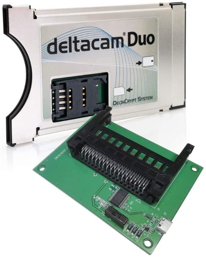 Deltacam Duo Twin CI Modul mit DeltaCrypt-Verschlüsselung 3.0 incl. Programmer von Deltacam