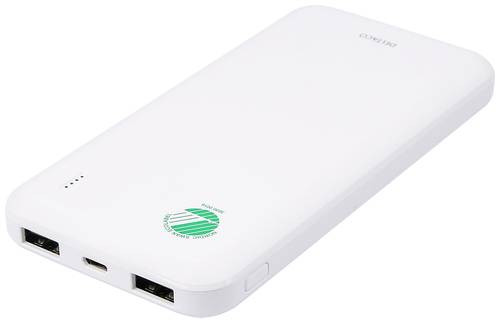 Deltaco - a nordic brand PB-S1000 Powerbank 10000 mAh LiPo USB-A Weiß von Deltaco - a nordic brand