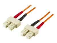 DELTACO - Netzwerkkabel - SC Multimode (Stecker) auf SC Multimode (Stecker) - 1 m. - Glasfaser von Deltaco
