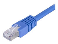 DELTACO STP-620B - Patchkabel - RJ-45 (Stecker) auf RJ-45 (Stecker) - 20 m - gefaltetes ungeschirmtes Twisted Pair (F/UTP) - CAT 6 - geformt - blau von Deltaco