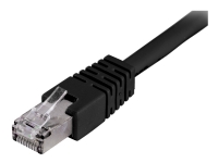 DELTACO STP-625S - Patchkabel - RJ-45 (Stecker) auf RJ-45 (Stecker) - 25 m - gefaltetes ungeschirmtes Twisted Pair (F/UTP) - CAT 6 - geformt - schwarz von Deltaco