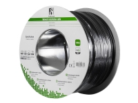 DELTACO TP-49 - Bulk-Kabel - 100 m - UTP - CAT 6 - halogenfrei, Outdoor, massiv - schwarz von Deltaco