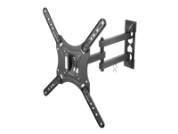 Deltaco ARM-0255, 139,7 cm (55 Zoll), 75 x 75 mm, 400 x 400 mm, -20 - 20°, -45 - 45°, Schwarz von Deltaco