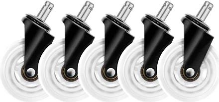 Deltaco GAM-157-W Casters - Nachlaufrad - Weiß - Gummi - 75 mm - 24 mm - 116 mm (GAM-157-W) von Deltaco