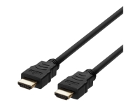 Deltaco HU-30, 3 m, HDMI Typ A (Standard), HDMI Typ A (Standard), Audio Return Channel (ARC), Schwarz von Deltaco