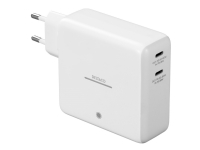 Deltaco Ladegerät 2x USB-C m. Powerbank 9600mAh weiß (PB-Q1004) von Deltaco