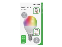 Deltaco SH-LE14G45RGB, Intelligentes Leuchtmittel, Weiß, WLAN, LED, E14, Multi von Deltaco