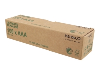 Deltaco ULTB-LR03-100P, Einwegbatterie, AAA, Alkali, 1,5 V, 100 Stück(e), Cd (cadmium), Hg (Quecksilber), Pb (Blei) von Deltaco