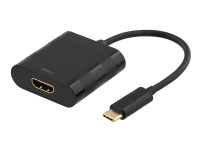 Deltaco USBC-HDMI, 0,1 m, USB Typ-C, HDMI, Männlich, Weiblich, Gerade von Deltaco