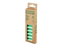 Deltaco Ultimate Alkaline AA, Einwegbatterie, AA, Alkali, 1,5 V, 10 Stück(e), Cd (cadmium), Hg (Quecksilber), Pb (Blei) von Deltaco