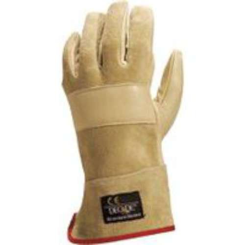 Delta Plus 4940310 Antivibrations Lederhandschuh, Beige, 10 von Deltaplus