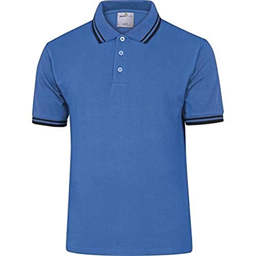 Delta Plus AGRABLXG Poloshirt Piqué-Strick 100% Baumwolle 200 G/M², Blau, Größe XL von Deltaplus