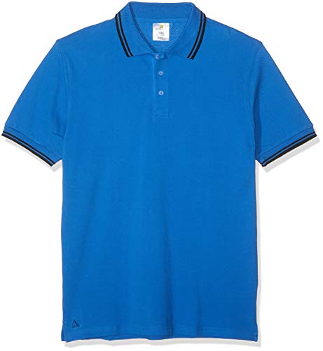 Deltaplus AGRABLGT Poloshirt Piqué-Strick 100% Baumwolle 200 G/M², Blau, Größe L von Deltaplus