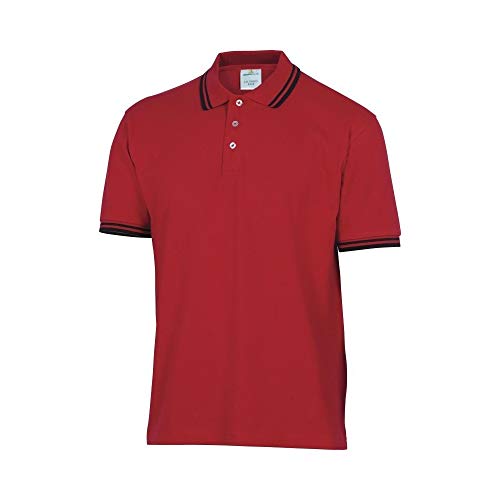 Deltaplus AGRAROPT Poloshirt Piqué-Strick 100% Baumwolle 200 G/M², Rot, Größe S von Deltaplus
