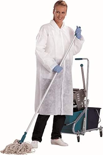 Deltaplus BLOUSPOTM Kittel Aus Polypropylen-Vlies, Weiß, Größe M von Deltaplus