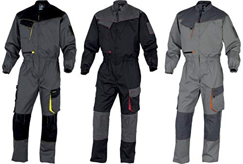 Deltaplus DMCOMGOXX D-Mach Arbeitskombination Aus Polyester Baumwolle, Grau-Orange, Größe XXL von Deltaplus