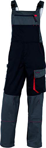 Deltaplus DMSALNRGT D-Mach Arbeitslatzhose Aus Polyester Baumwolle, Schwarz-Rot, Größe L von Deltaplus