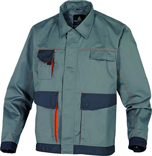 Deltaplus DMVESGO3X D-Mach Arbeitsjacke Aus Polyester / Baumwolle, Grau-Orange, Größe 3XL von Deltaplus