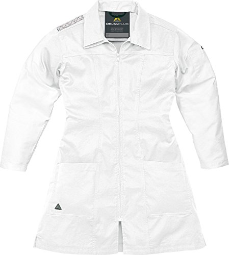 Deltaplus EMMABC38 Frauen-Arbeitskittel Aus Baumwolle, Weiß, Größe 38 von Deltaplus