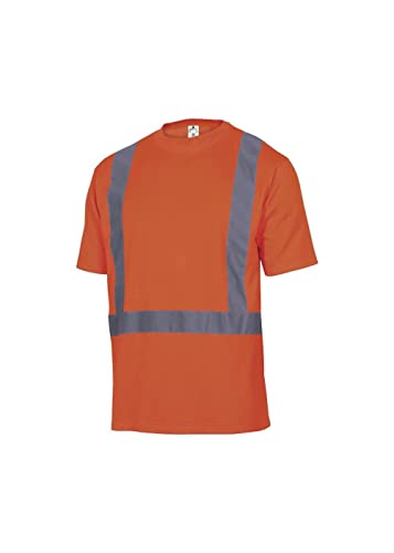 Deltaplus FEEDEORGT Warnschutz T-Shirt Aus Polyester/Baumwolle, Neonorange, Größe L von Deltaplus