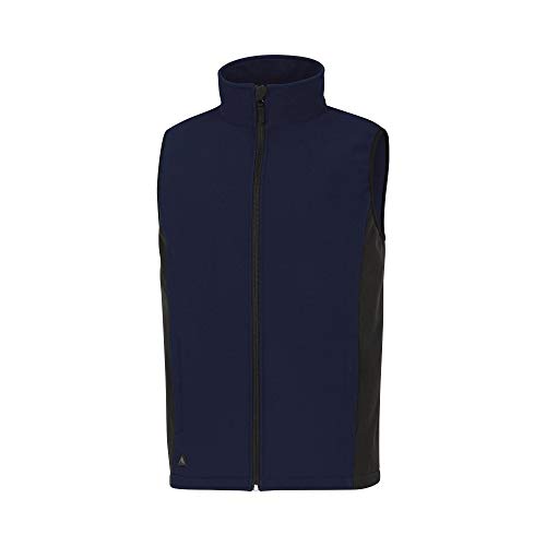 Deltaplus HALDEBMGT Weste Aus Softshell-Polyester, 3-Lagig Laminiert, Marineblau, Größe L von Deltaplus