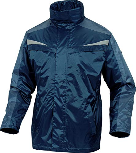 Deltaplus HEDMAMGPT Parka Aus Polyester Mit Pvc-Beschichtung, Marineblau-Grau, Größe S von Deltaplus