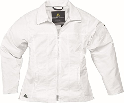 Deltaplus LAETIBC50 Frauen-Arbeitsjacke Aus Polybaumwolle, Weiß, Größe 50 von Deltaplus