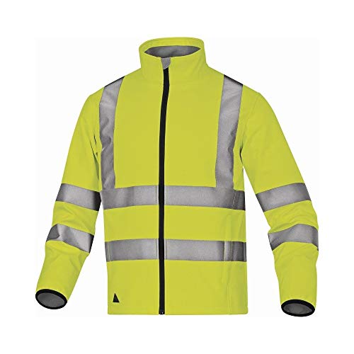 Deltaplus LEGAJAXX Jacke Aus "Softshell" Polyester Mit 3 Laminierte Schichten, Neongelb, Größe XXL von Deltaplus