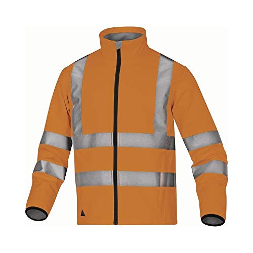 Deltaplus LEGAORXX Jacke Aus "Softshell" Polyester Mit 3 Laminierte Schichten, Neonorange, Größe XXL von Deltaplus
