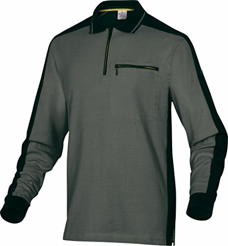 Deltaplus M5POLGRTM Poloshirt Mach Spirit Aus 100% Baumwolle, Grau-Schwarz, Größe M Deltaplus M5POLGRTM Poloshirt Mach Spirit Aus 100% Baumwolle, Grau-Schwarz, Größe M von Deltaplus