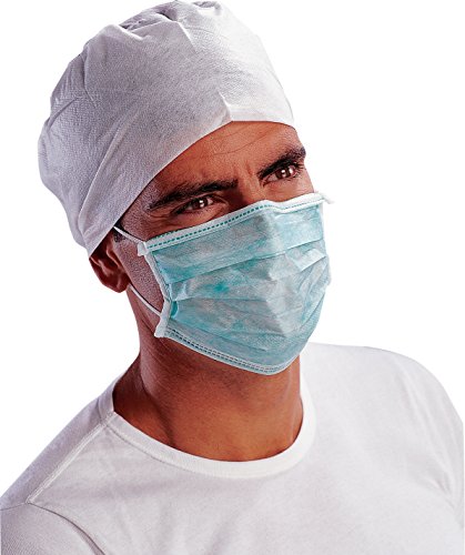 Deltaplus MASQUG Grüne Arztmaske Mit Elastikbändern, Grün, Größe Einzelgrösse von Deltaplus