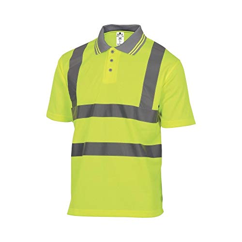 Deltaplus OFFSHJAGT Warnschutz Poloshirt Aus Polyester, Neongelb, Größe L von Deltaplus