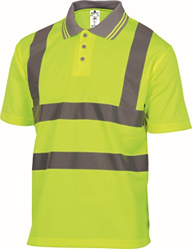 Deltaplus OFFSHJATM Warnschutz Poloshirt Aus Polyester, Neongelb, Größe M von Deltaplus