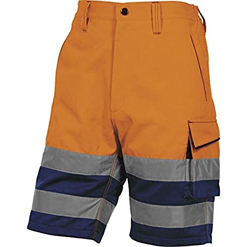 Deltaplus PHBE2OMPT Panostyle Hochsichtbarer Arbeitsbermuda Aus Polyester/Baumwolle, Neonorange-Marineblau, Größe S Deltaplus PHBE2OMPT Panostyle Hochsichtbarer Arbeitsbermuda Aus Polyester/Baumwolle, Neonorange-Marineblau, Größe S von Deltaplus