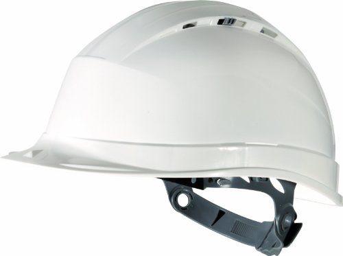 Deltaplus QUAR1BC Industrieschutzhelm Mit Verstellbarem Kopfband, Weiß, Größe Einstellbar von Deltaplus