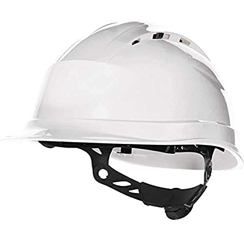 Deltaplus QUARUP4BC Belüfeter Bauhelm - Rotor-System, Weiß, Größe Einstellbar von Deltaplus