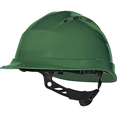 Deltaplus QUARUP4VE Belüfeter Bauhelm - Rotor-System, Grün, Größe Einstellbar von Deltaplus