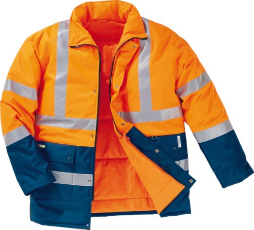 Deltaplus STRA2ORTM Signalparka Aus Polyester Mit Pu Beschichtung, Neonorange-Marineblau, Größe M Deltaplus STRA2ORTM Signalparka Aus Polyester Mit Pu Beschichtung, Neonorange-Marineblau, Größe M von Deltaplus