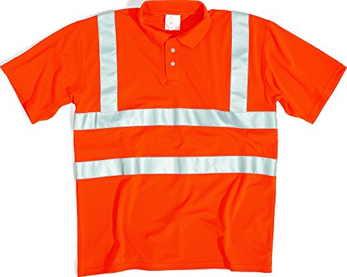 Deltaplus SUNLIORXG Warnschutz Poloshirt Aus Polyester, Neonorange, Größe XL von Deltaplus