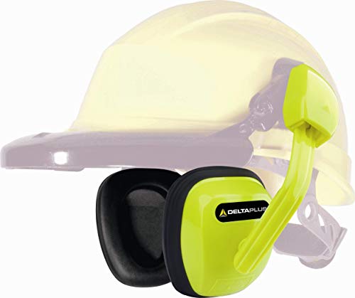 Deltaplus SUZU2JAFL Kapselgehörschutz Für Industriehelme - Snr 24 Db, Neongelb, Größe Einstellbar von Deltaplus