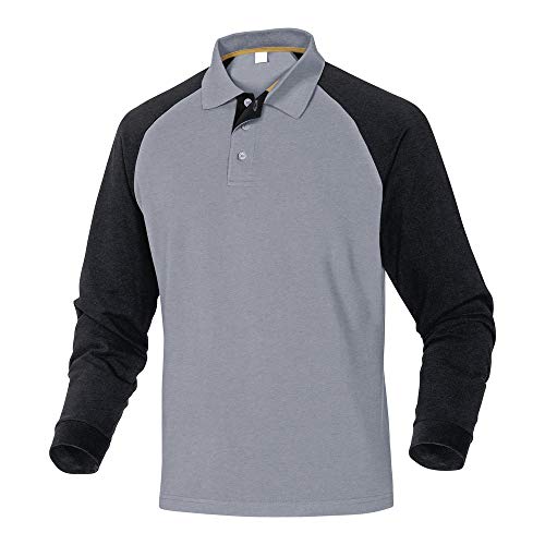 Deltaplus TURINGRXG Poloshirt Aus 100% Baumwolle, Grau-Schwarz, Größe XL von Deltaplus