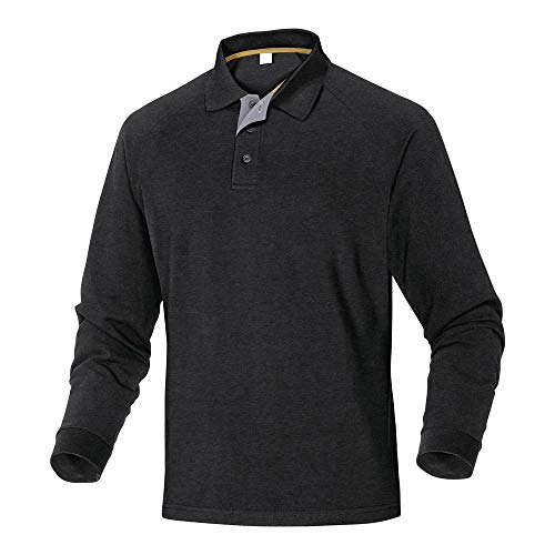 Deltaplus TURINNOGT Poloshirt Aus 100% Baumwolle, Schwarz, Größe L von Deltaplus