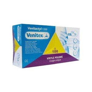 Deltaplus V1350**06 Spenderschachtel 100 Einweghandschuhe Aus Vinyl Gepudert, Blau, Größe 6/7 Deltaplus V1350**06 Spenderschachtel 100 Einweghandschuhe Aus Vinyl Gepudert, Blau, Größe 6/7 von Deltaplus