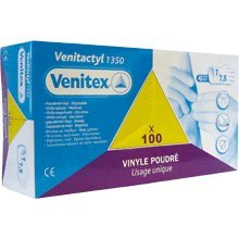Deltaplus V1350**09 Spenderschachtel 100 Einweghandschuhe Aus Vinyl Gepudert, Blau, Größe 9/10 Deltaplus V1350**09 Spenderschachtel 100 Einweghandschuhe Aus Vinyl Gepudert, Blau, Größe 9/10 von Deltaplus
