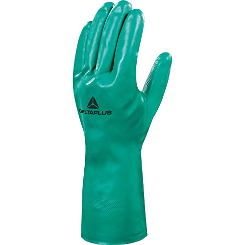 Deltaplus VE801VE09 Nitril Auf Baumwolle Velourisiert Handschuh - 33 Cm, Grün, Größe 09 Deltaplus VE801VE09 Nitril Auf Baumwolle Velourisiert Handschuh - 33 Cm, Grün, Größe 09 von Deltaplus