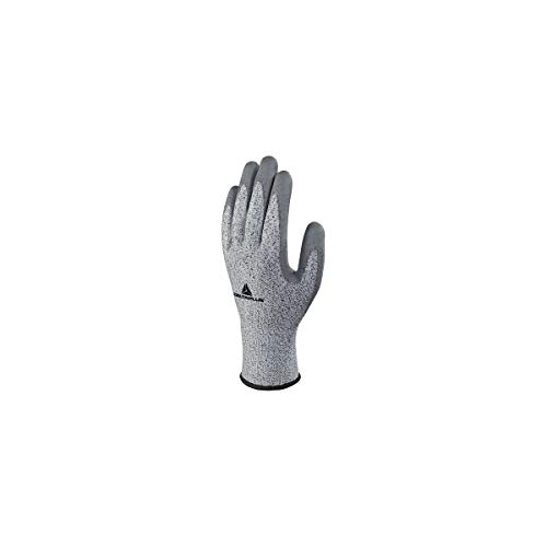 Deltaplus VECUT34GRG311 Feinstrickhandschuh Econocut - Pu-Beschichtete Handfläche - 13Er Teilung - X3 Paare, Grau, Größe 11 von Deltaplus