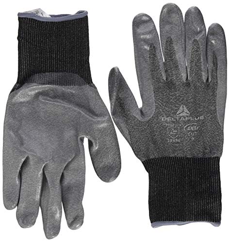Deltaplus VECUT36GR11 SoftnocutFeinstrickhandschuh - Nitrilbeschichtete Handfläche, Grau, Größe 11 von Deltaplus