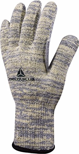 Deltaplus VECUT5609 Heatnocut Feinstrickhandschuh - Noppen Auf Handfläche, Gelb-Grau, Größe 09 von Deltaplus