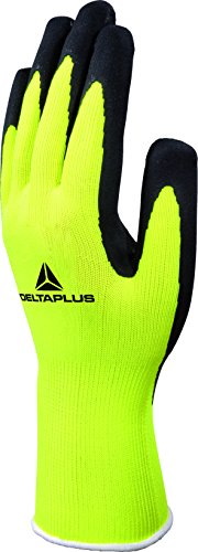Deltaplus VV73307 Strickhandschuh Polyester - Latex-Schaumstoff Beschichtung Auf Handfläche, Neongelb-Schwarz, Größe 07 Deltaplus VV73307 Strickhandschuh Polyester - Latex-Schaumstoff Beschichtung Auf Handfläche, Neongelb-Schwarz, Größe 07 von Deltaplus