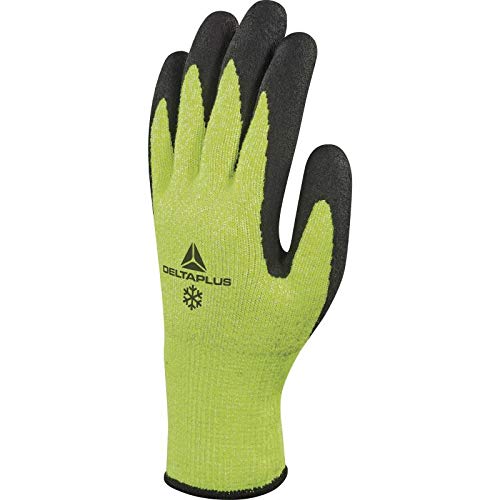 Deltaplus VV737JA11 Acryl/Hochleistungs-Polyäthylenfaser Feinstrickhandschuh - Handfläche Mit Latex-Schaumstoff Beschichtung, Neongelb-Schwarz, Größe 11 Deltaplus VV737JA11 Acryl/Hochleistungs-Polyäthylenfaser Feinstrickhandschuh - Handfläche Mit Latex-Schaumstoff Beschichtung, Neongelb-Schwarz, Größe 11 von Deltaplus